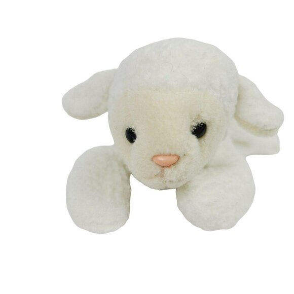 Vintage 90s TY Beanie Babies Fleece Sheep 7 inch Plush Lamb Stuffed Animal Toy - Picture 2 of 8